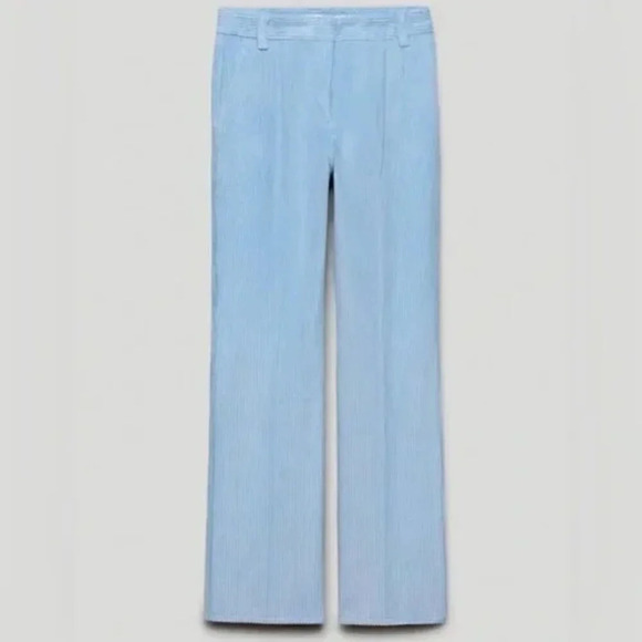Aritzia  Sunday Best Harvey Corduroy Wide Leg Pants Dune Blue Size 4 - Picture 4 of 11
